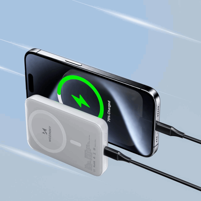 Wozinsky - Wozinsky Powerbank 10000 mAh Magnetic - Vit