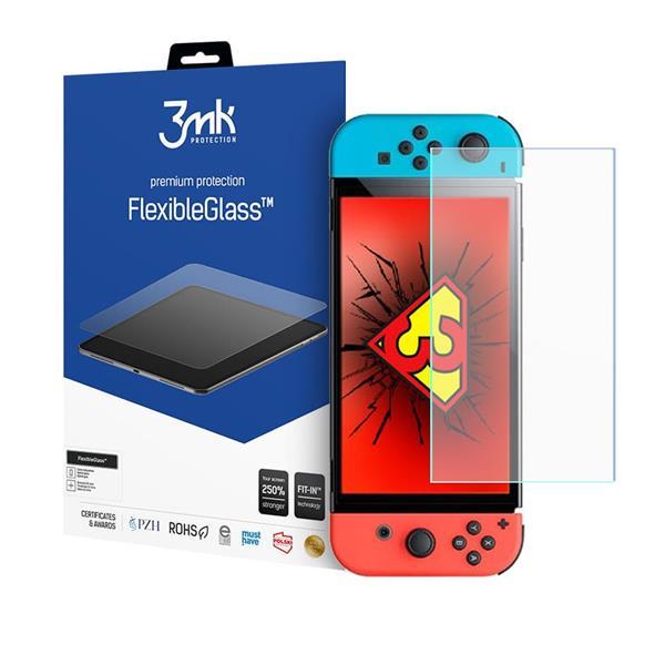 3MK Nintendo Switch OLED Hybrid Okrossbart Glas FlexibleGlass | 5468 | AlltMobil