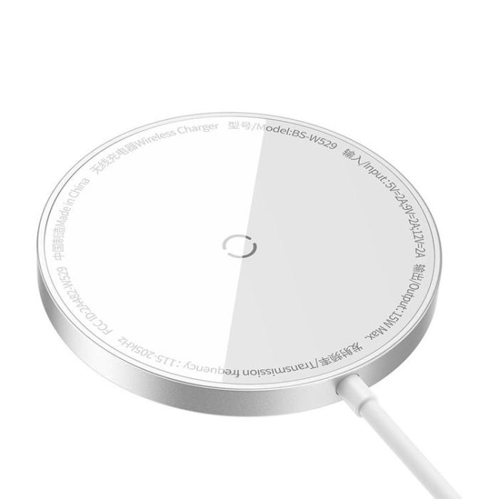 BASEUS - Baseus Mini3 Magsafe Trådlös Laddare Induction 15W- Silver