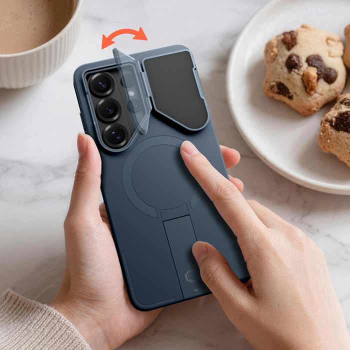 Tech-Protect - Tech-Protect Mobilskal För Galaxy S26 Ultra MagSafe Kevlar Aura - Marinblå