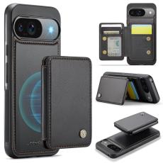 JEEHOOD - JEEHOOD J05 Fodral f&ouml;r Google Pixel 9 Pro - Konstl&auml;der - Svart