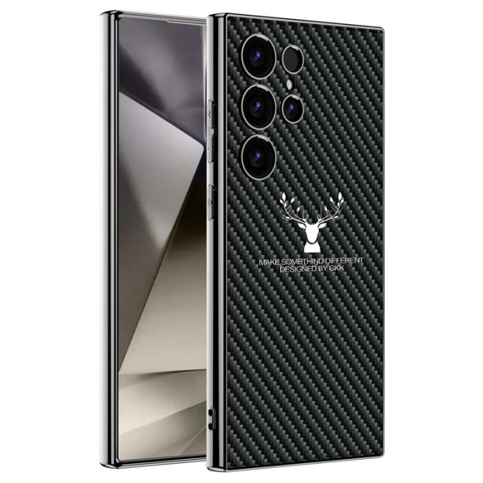 GKK - GKK Mobilskal till Samsung Galaxy S24 Ultra - TPU + PC + PU - Svart