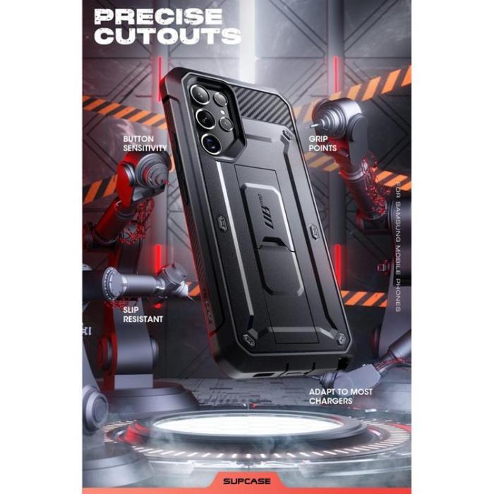 SupCase - SupCase 2-set Galaxy S22 Ultra Skal Unicorn Beetle Pro - Svart