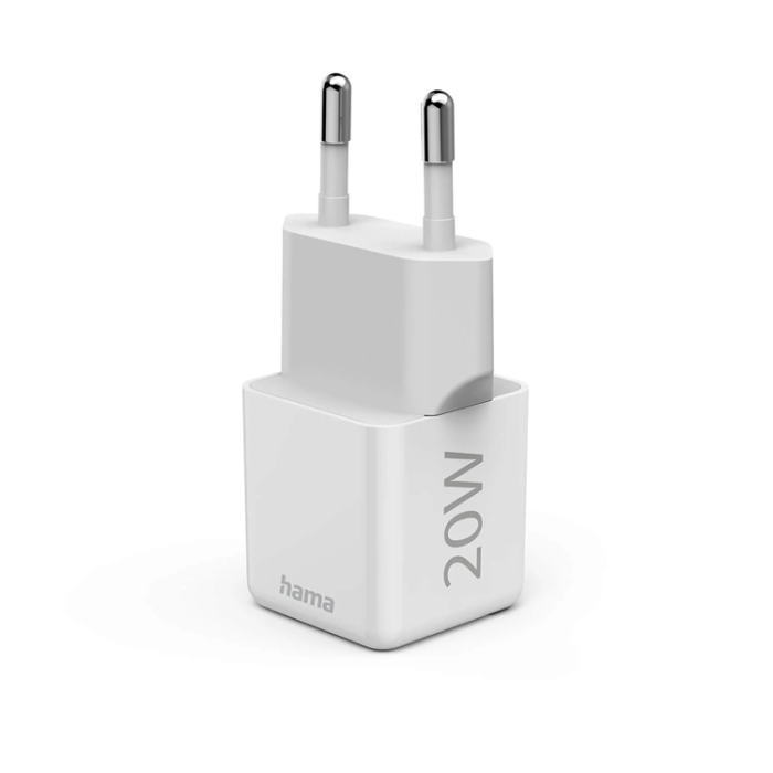 Hama - Hama Snabbladdare 20W USB-C - Vit