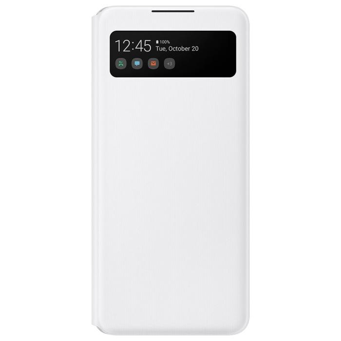 UTGATT1 - Samsung Smart S View Skal till Samsung Galaxy A42 5G - Vit
