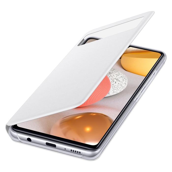 UTGATT1 - Samsung Smart S View Skal till Samsung Galaxy A42 5G - Vit