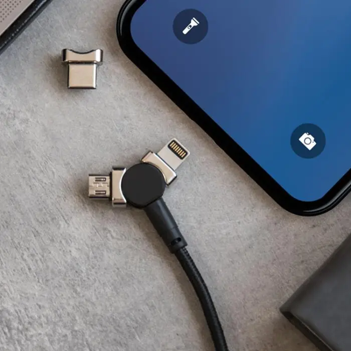 Corsair - Forever Core 3in1 USB/MicroUSB/Lightning/Typ-C Kabel Magnetic 1m