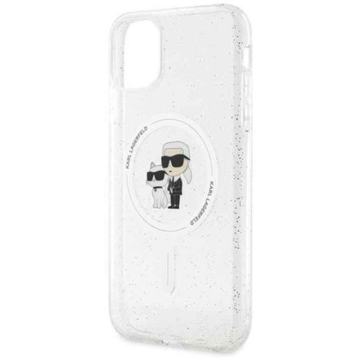 KARL LAGERFELD - KARL LAGERFELD iPhone 11/XR Mobilskal Magsafe Glitter - Clear