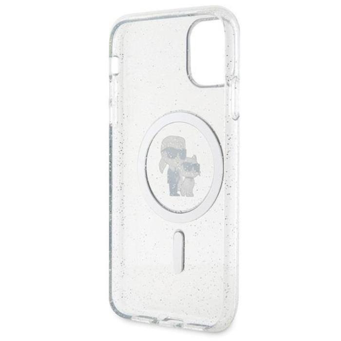 KARL LAGERFELD - KARL LAGERFELD iPhone 11/XR Mobilskal Magsafe Glitter - Clear