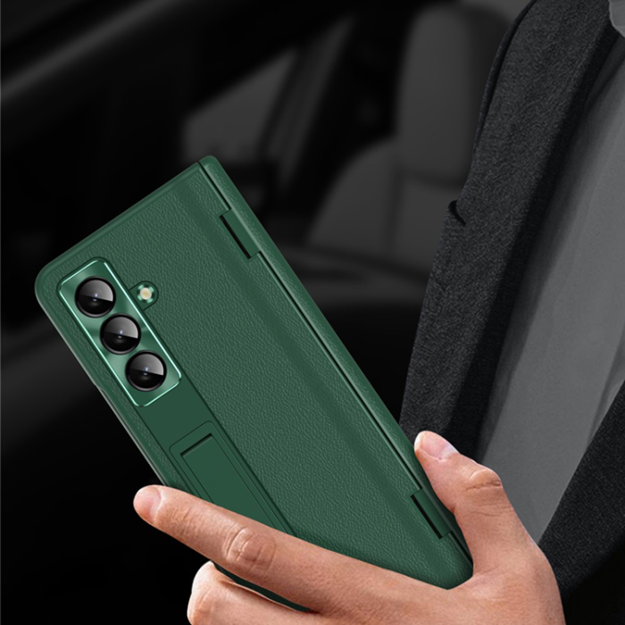 A-One Brand - Galaxy Z Fold 7 Mobilskal Kickstand - Brun