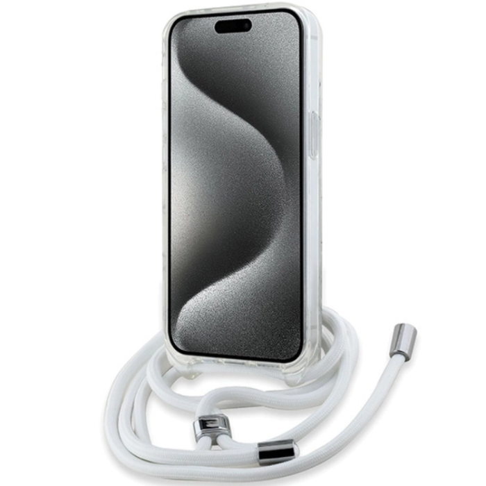 KARL LAGERFELD - Karl Lagerfeld iPhone 15/14/13 Mobilskal Magsafe IML Choupette Head&Cord