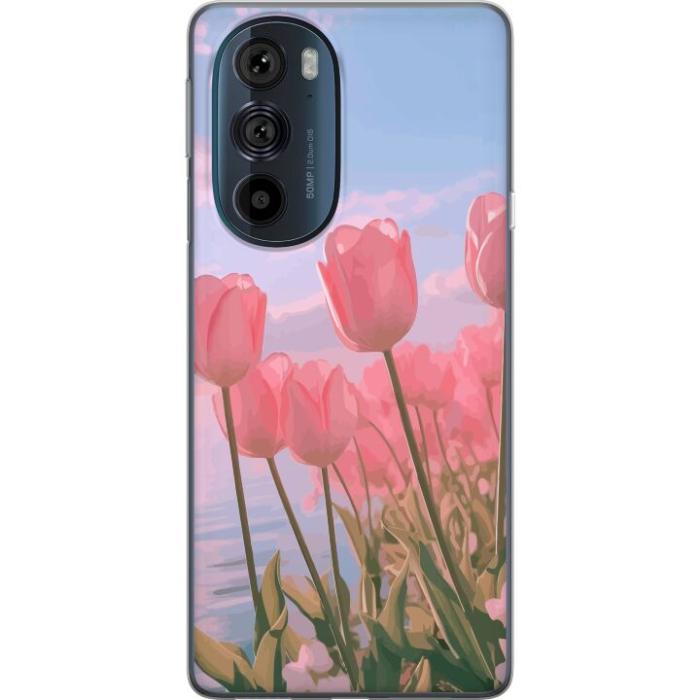 iSecrets - Mobilskal till Motorola Edge 30 Pro med Rosa Tulpaner