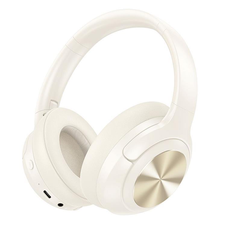 Hoco Over-Ear Hörlurar Trådlösa Bluetooth ANC W54 - Milky Vit (Milky Vit) | 505771 | AlltMobil