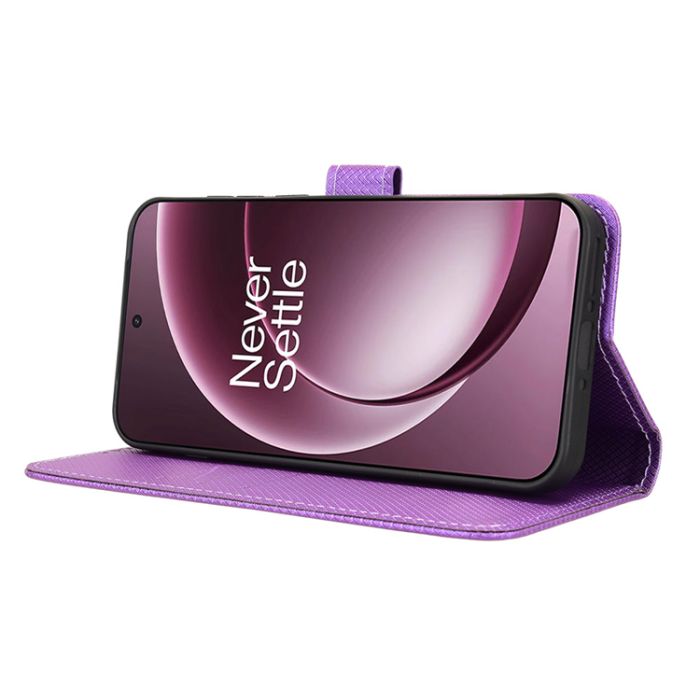 A-One Brand - OnePlus 15 Plånboksfodral Strap Diamond Texture Konstläder