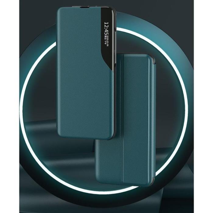 Ruhtel - Eco Leather View Fodral Xiaomi Poco F3 - Lila