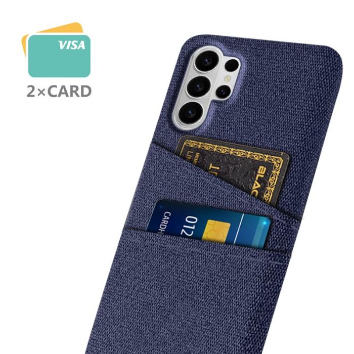 OEM - Samsung Galaxy S26 Ultra Skal Kläde + Hård PC - Blå