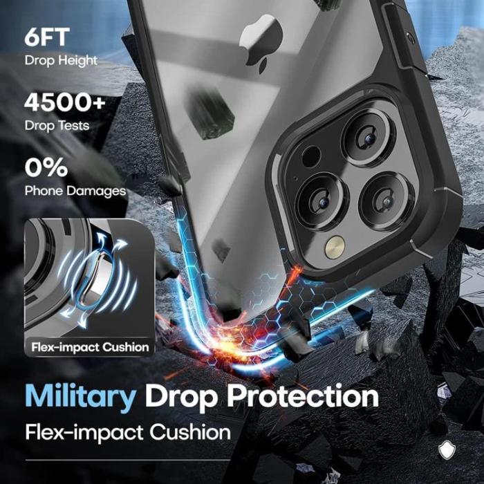 Boom of Sweden - [6in1] Boom iPhone 13 Pro Skal - Kameralinsskydd - Härdat Glas - MagSafe Ring