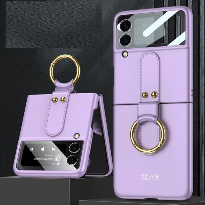 OEM - Ringhållare Skal Samsung Galaxy Z Flip 3 - Lila