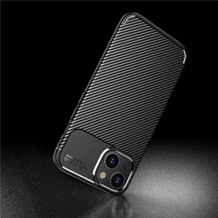 UTGATT5 - iPhone 14 Skal Carbon Shock-Proof - Svart