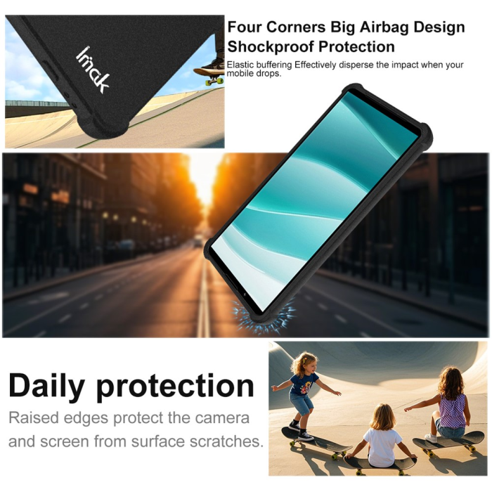 Imak - IMAK Sony Xperia 1 VII Mobilskal Airbag Shockproof TPU - Svart