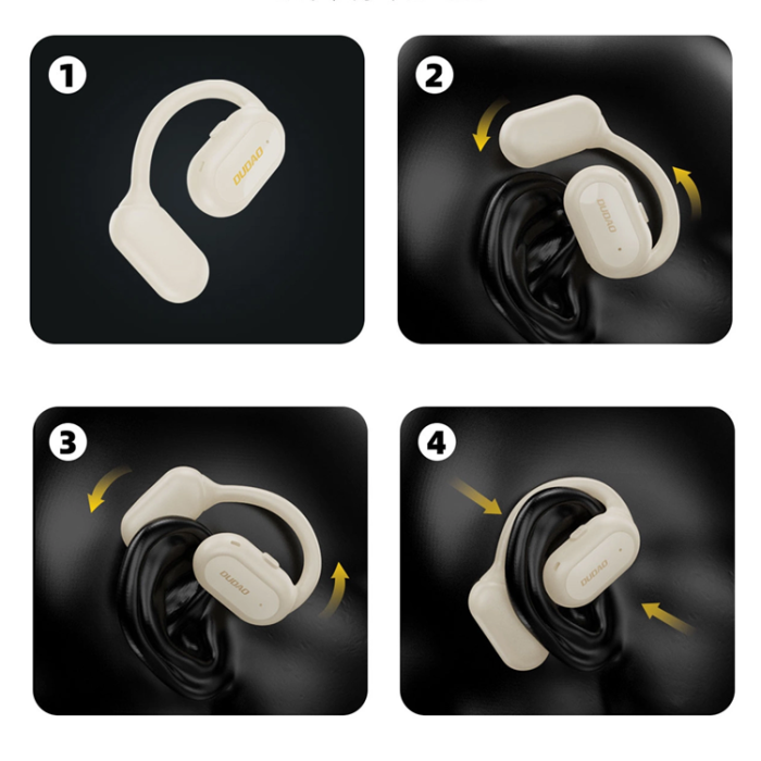 Dudao - Dudao OWS U4A In-Ear Hörlurar Bluetooth 5.3 IPX5 - Vit