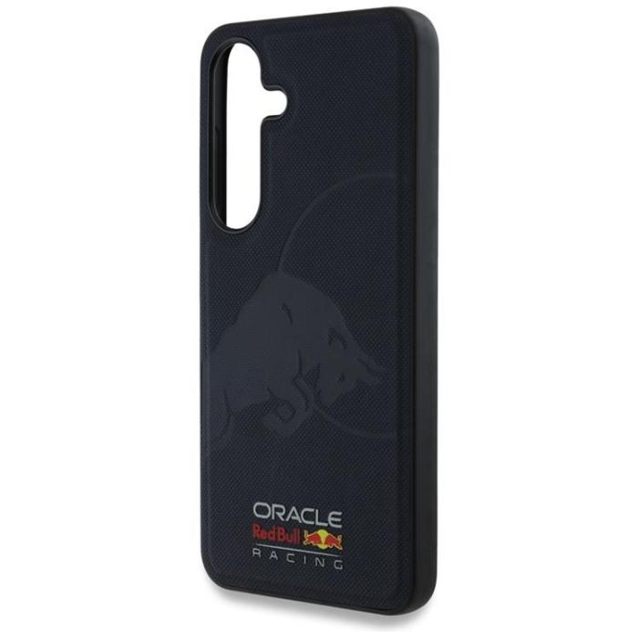 Red Bull - Red Bull Galaxy S25 Mobilskal MagSafe Läder Meshed Debossed Bull - Navy