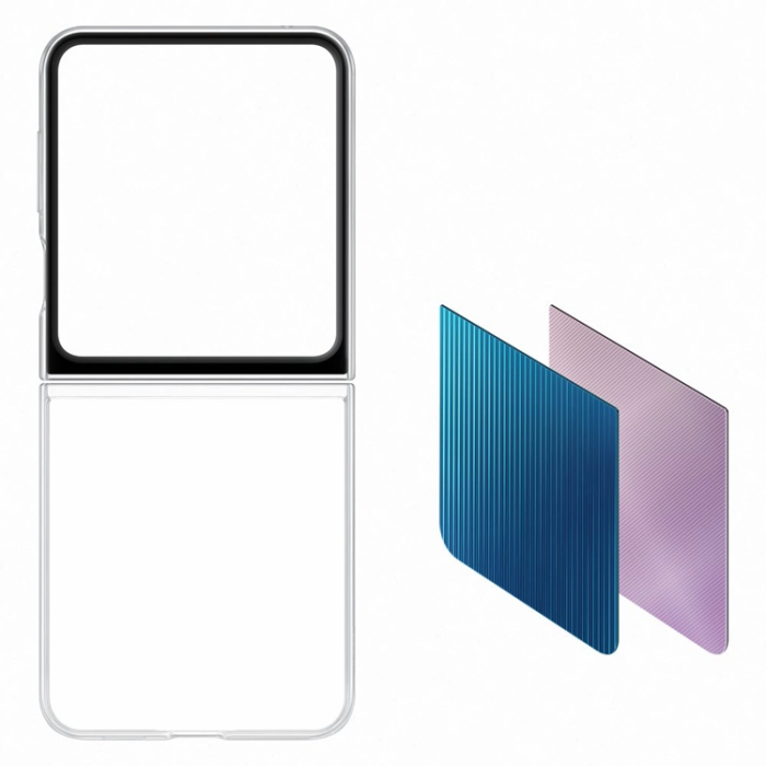Samsung - Samsung Galaxy Z Flip 5 Mobilskal Flipsuit Silikon - Transparent