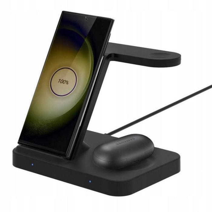 Tech-Protect - Tech-Protect 3in1 Qi 15W-A37 Trådlös Laddare För Android & Apple - Svart