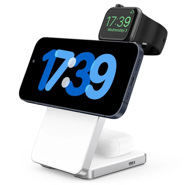 OEM - Qi2 MagSafe Trådlös Laddare iPhone, Apple Watch, Airpods 15W