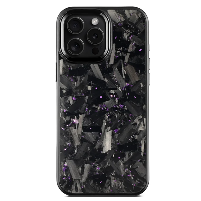 A-One Brand - iPhone 16 Pro Max Mobilskal Aramid Fiber med metallbåge - Lila