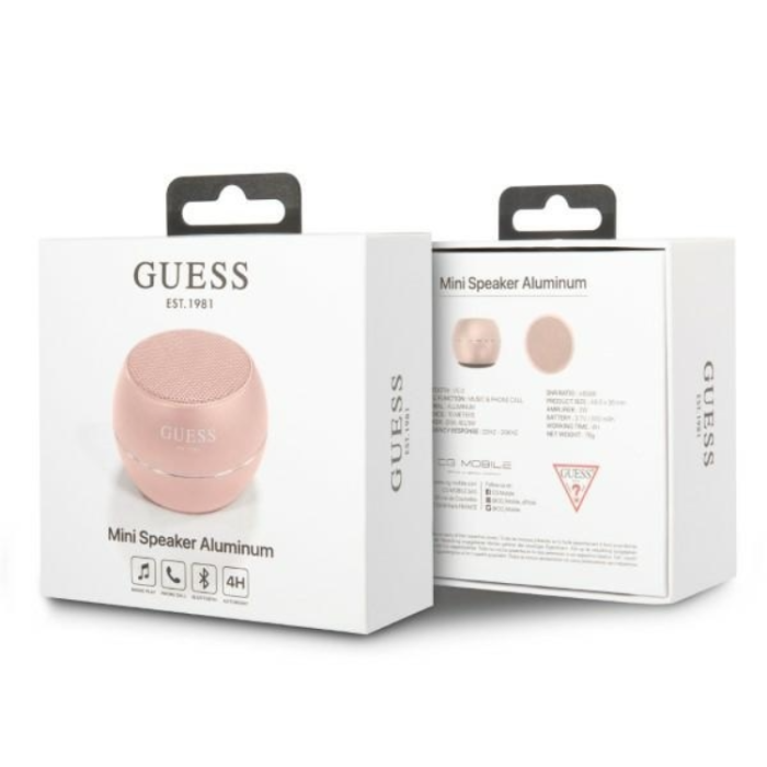 Guess - Guess Bluetooth Högtalare Mini - Rosa