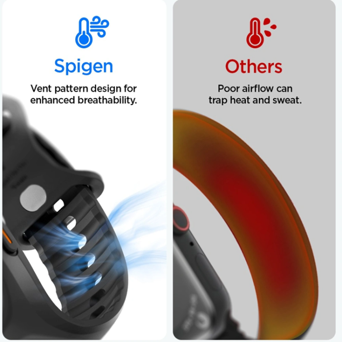 Spigen - Spigen Armband för Apple Watch Ultra 1/2/3 (49mm) Liquid Air Pro