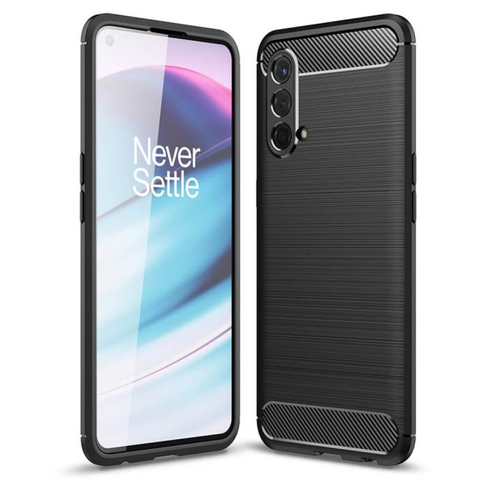 A-One Brand - Carbon Brushed Skal till Oneplus Nord CE 5G - Svart