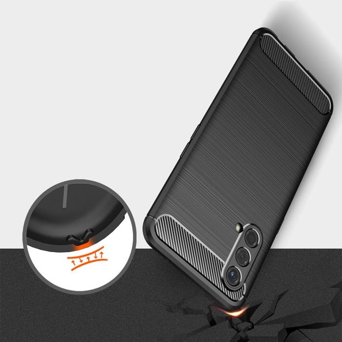 A-One Brand - Carbon Brushed Skal till Oneplus Nord CE 5G - Svart
