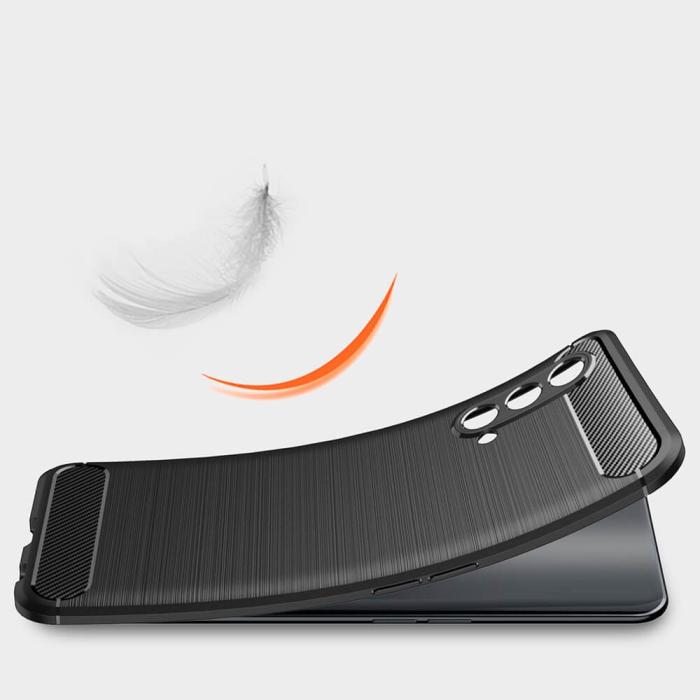 A-One Brand - Carbon Brushed Skal till Oneplus Nord CE 5G - Svart