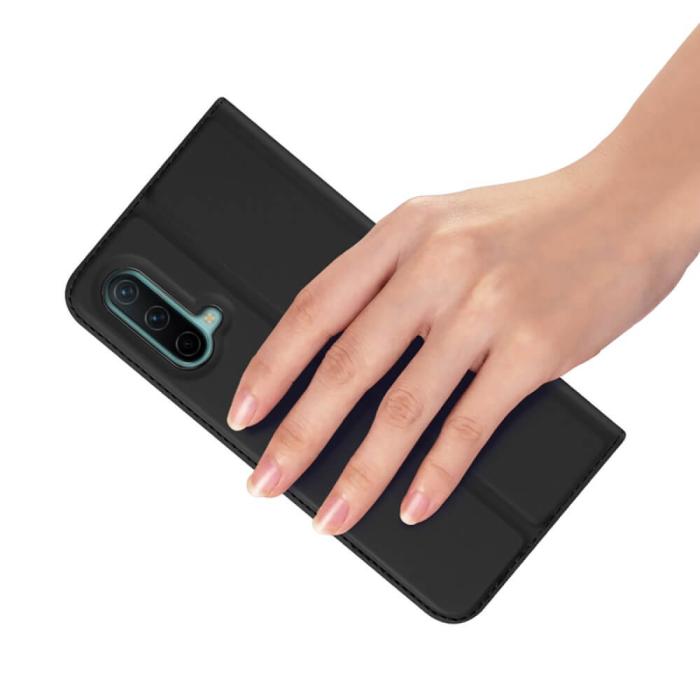 Dux Ducis - Dux Ducis Skin Plånboksfodral till Oneplus Nord CE 5G - Svart