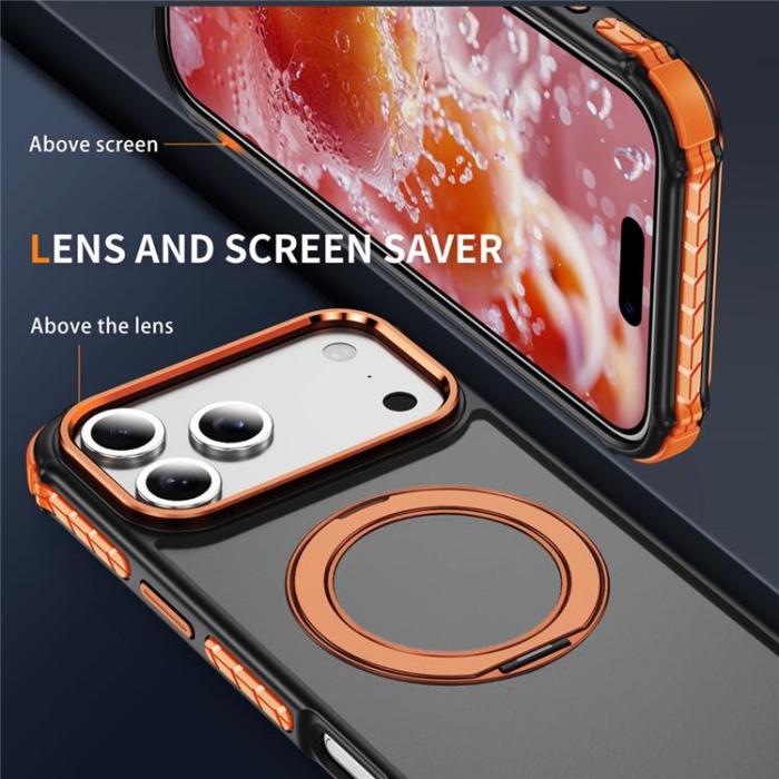 A-One Brand - iPhone 17 Pro Max Mobilskal MagSafe Skin Touch - Orange