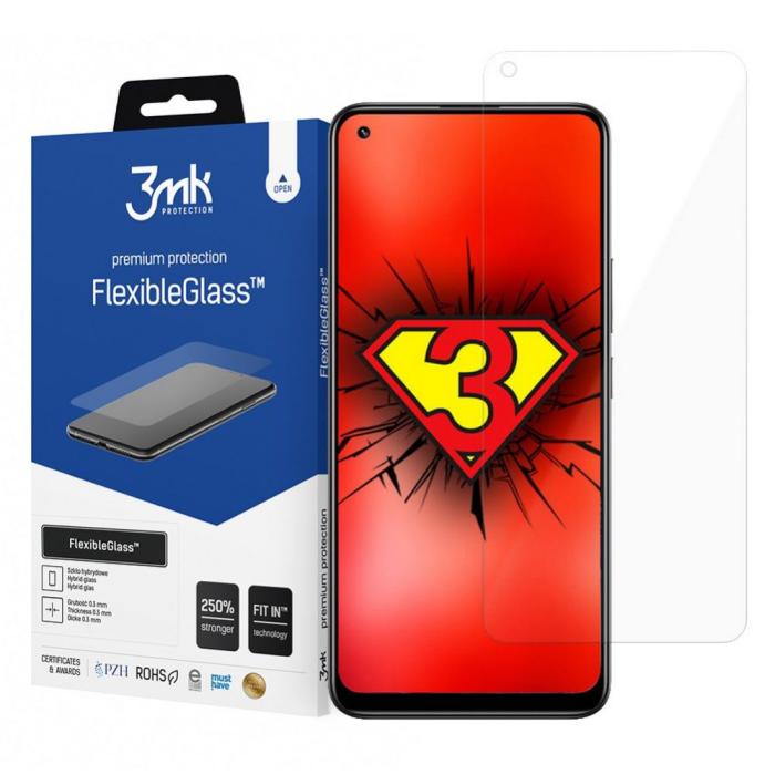 3MK - 3MK Realme 8/8 Pro Hybrid Okrossbart Glas FlexibleGlass