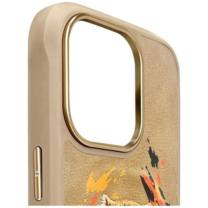 NIMMY - Nimmy iPhone 16 Pro Mobilskal MagSafe Tiger - Ljusbrun