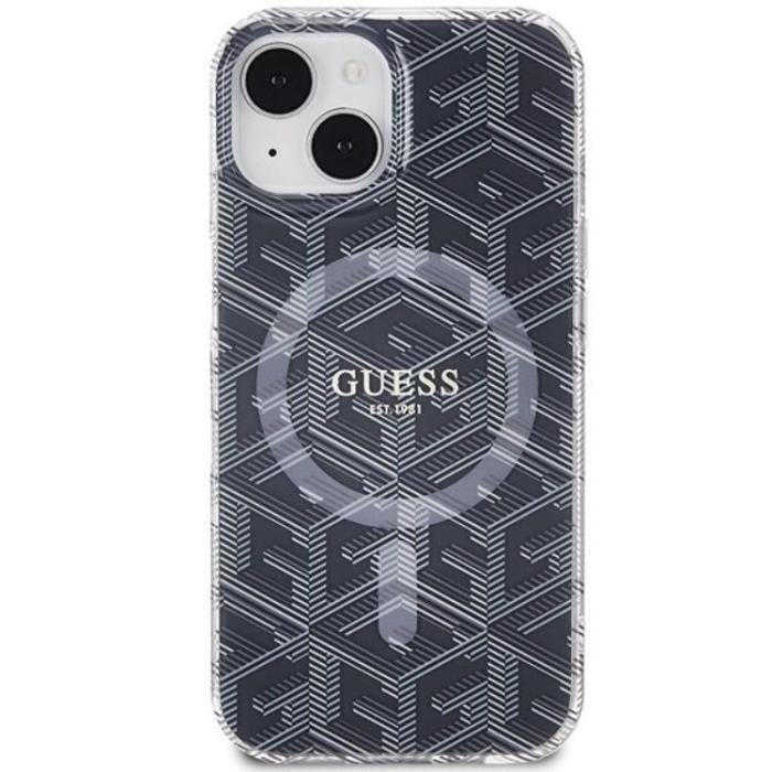 Guess - Guess iPhone 15/14 Plus Mobilskal Magsafe IML GCube - Svart
