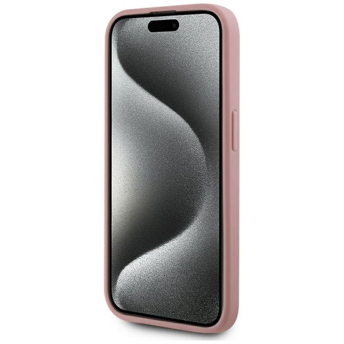 KARL LAGERFELD - Karl Lagerfeld Mobilskal till iPhone 15 Pro MagSafe Wrinkled Metal Signature