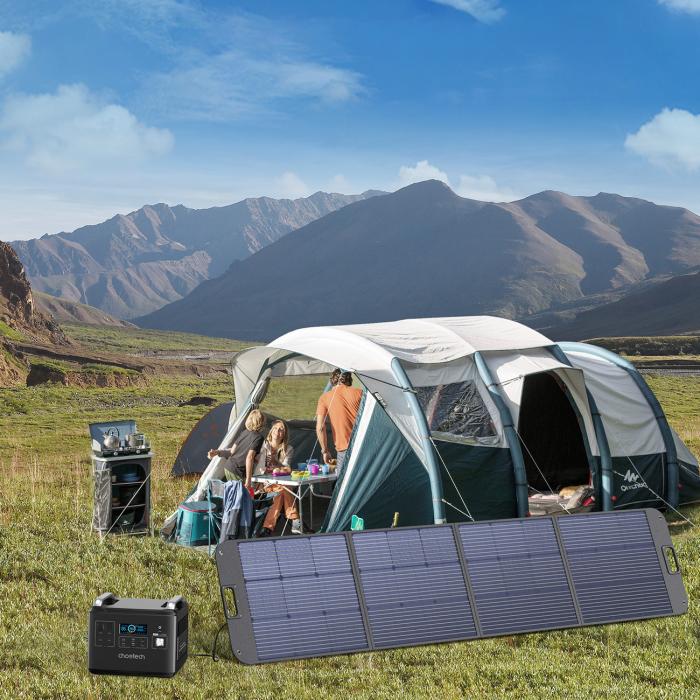 Choetech - Choetech Foldable Solladdare 200W - Svart