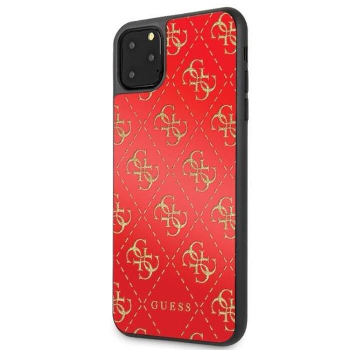 Guess - Guess Double Layer Glitter Skal iPhone 11 Pro Max - Röd