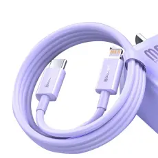 BASEUS - Baseus Superior USB-C till Lightning kabel 20W 1m - Lila