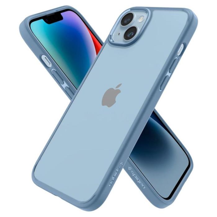 Spigen - Spigen iPhone 14 Skal Ultra Hybrid - Sierra Blå
