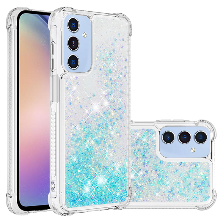 Galaxy A17/A26 Mobilskal Glitter Quicksand TPU - Blå | 2353 | AlltMobil