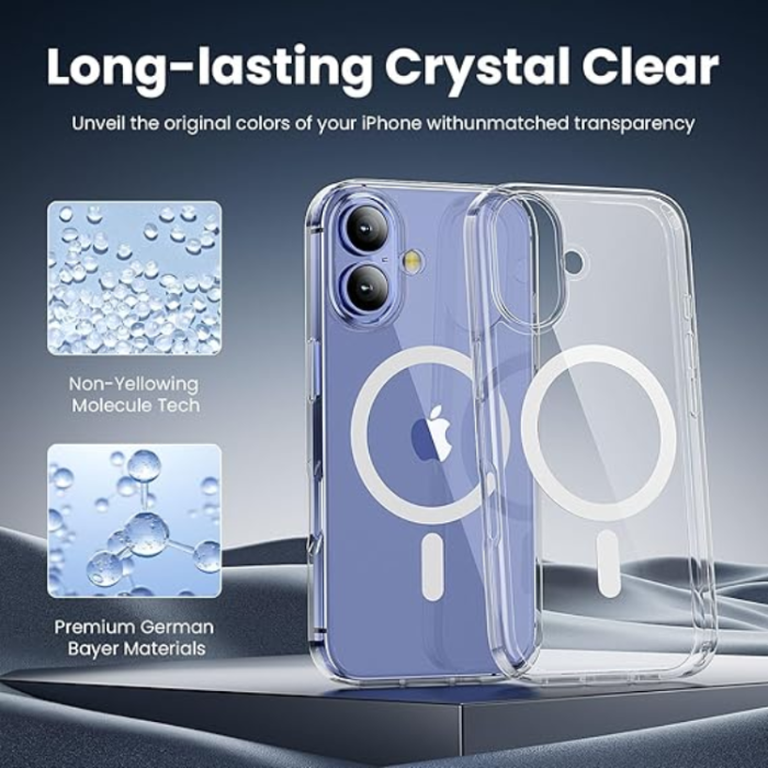 OEM - iPhone 16 Mobilskal MagSafe Anti Shock 1.5 mm - Transparent
