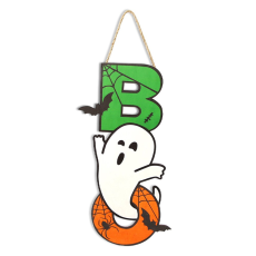 OEM - Halloween Hängande Pumpa Fladdermus Spöke Trä - BOO Ghost Bat