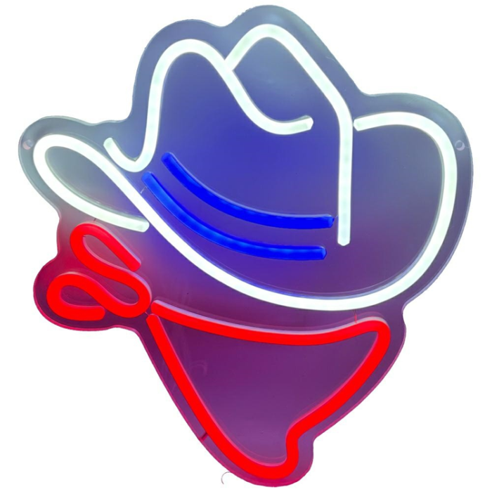 Beline - Beline Neon Light Cowboy - Vit/Röd