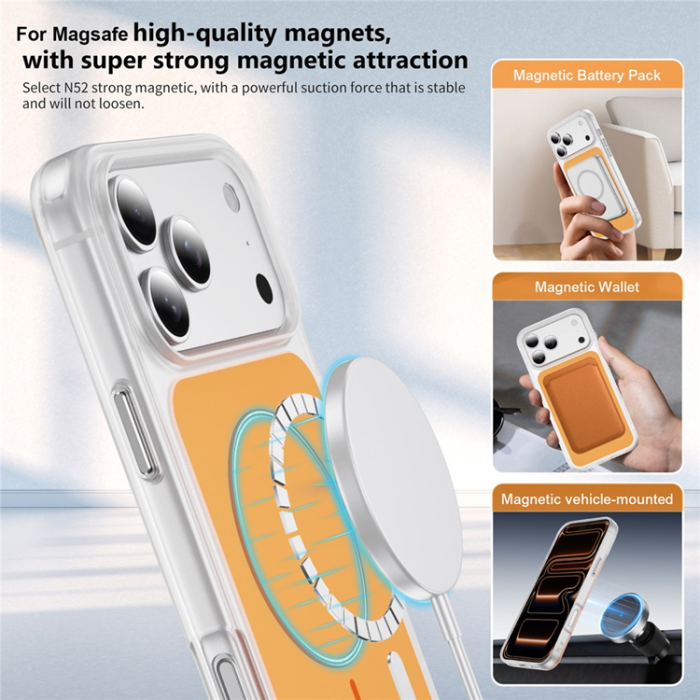A-One Brand - iPhone 17 Pro Max Mobilskal MagSafe Skin Touch TPU PC
